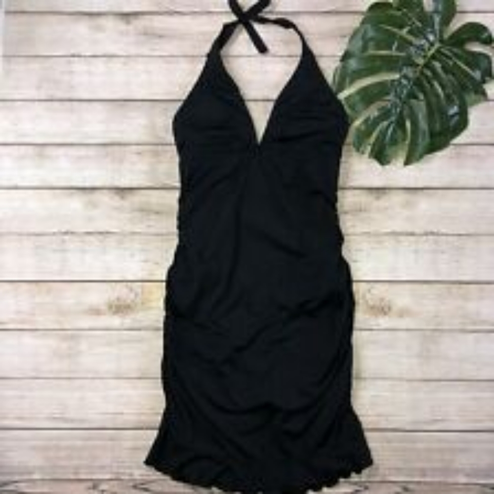 Athleta Shirrendippity Swim dress/suit XL